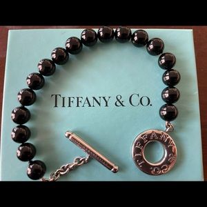 Tiffany & Co Black Onyx Toggle Necklace & Bracelet Set**** SOLD*****